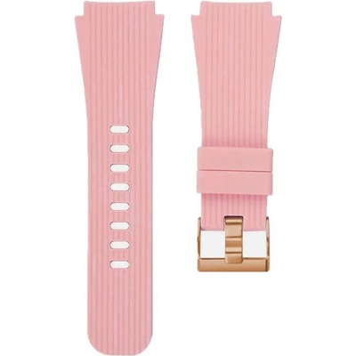 Mobilly каишка Essential Vertical Grain Rose Gold Buckle universal Quick Release 22mm pink (XXX)