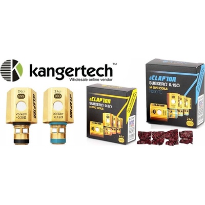 Kanger žhaviaca hlava SubTank OVC Clapton Atom 24ct. Gold Ni 0,15ohm
