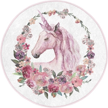 Mila Home Розов детски килим ø 100 cm Comfort - Mila Home (HKG-HaliRound-Comfort-4672-100x100)