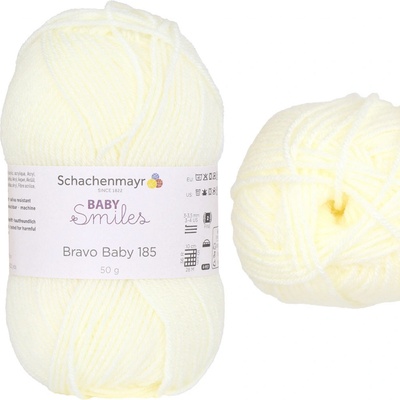 Schachenmayr Baby smiles - bravo baby 185 - dětská, akryl Baby smiles - bravo baby: 1002 Krémová – Zboží Mobilmania