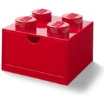 LEGO Кутия за съхранение за бюро, с чекмеджета, LEGO "Brick 2x2", червена 40201730 (40201730)