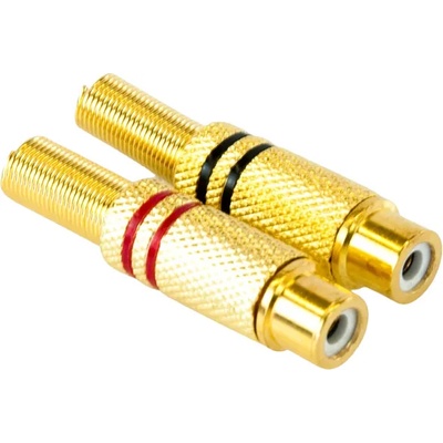 Master Audio Конектор Master Audio - MA286, RCA, златист (MA286)