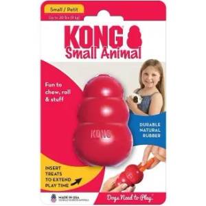 KONG small animal - играчка от гума, за гризачи, птици и кучета - САЩ - fk3e