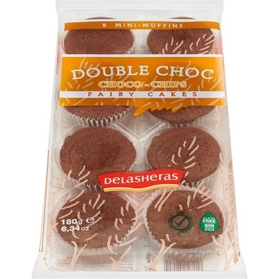 Delasheras Mini muffiny Magdalenas double choc 180 g