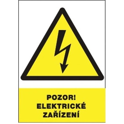 ČERVA Tabulka bezpečnostní - Pozor! Elektrické zařízízení 9903001499999