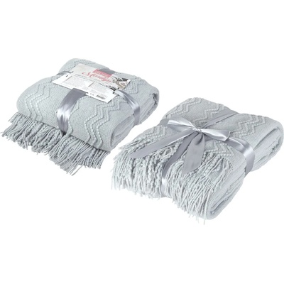 Дилиос Плетено одеяло Мерилин 130/170 см сиво