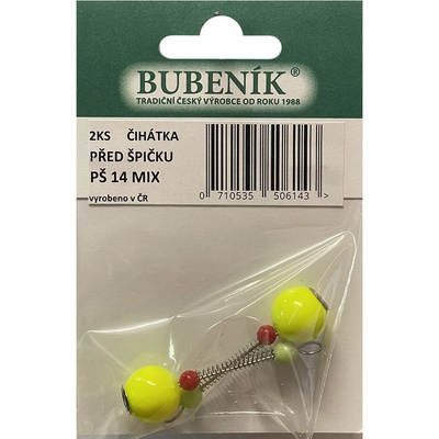 Bubeník číhátko před špičku 14mm 2ks barva žlutá