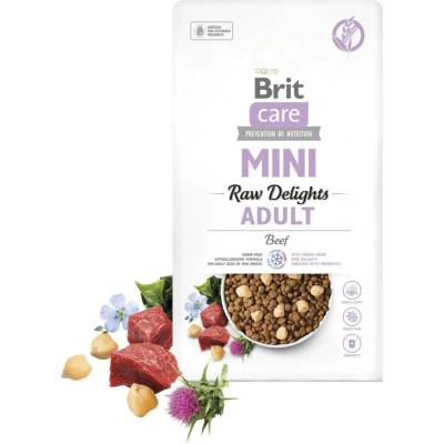 Brit Care Mini FD Raw Delights Adult Krůtí & Krevetové 2 kg