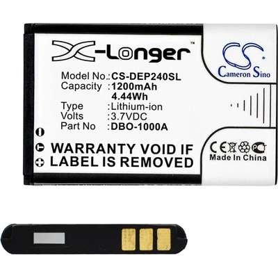 Cameron Sino Doro 1370 CAMERON SINO Li-Ion батерия 3.7V/1200mAh, съвместима с DorodbO-1000A CS-DEP240SL (CS-DEP240SL)
