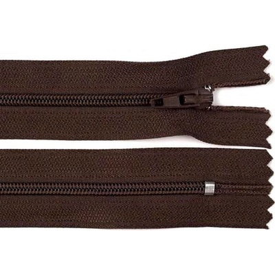 Prima-obchod Spirálový zip No 3 délka 20 cm autolock, barva 304 hnědá čokoládová