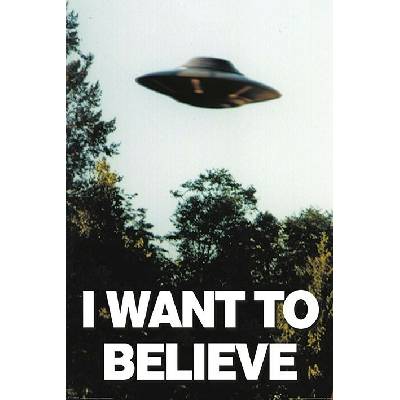 Plagát, Obraz - The X-Files - I Want To Believe, 61 × 91.5 cm