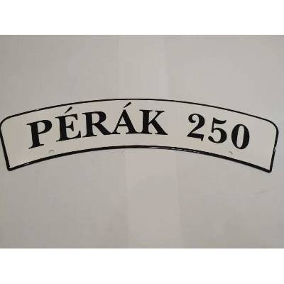 Značka, tabulka na přední blatník Pérák 250