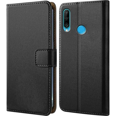 Pouzdro Huawei pro P30 Lite, flip, černé – Zboží Mobilmania