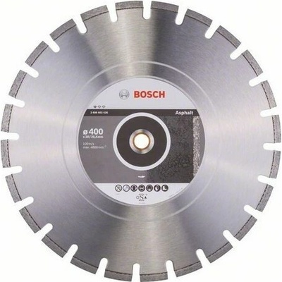 BOSCH Diamantový dělicí kotouč standard for asphalt 400 x 20/25,40 x 3,6 x 10 mm