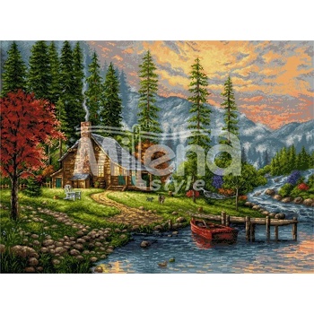 Milena Style Лятна вечер - гоблен със схема конци Ariadna 1: 4