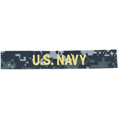 MILITARY RANGE Nášivka "U.S.NAVY" zlatá niť DIGITAL NAVY