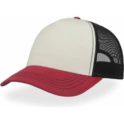 Atlantis Rapper Canvas-S 5 panelová Trucker 33.0234 white/burgundy/black