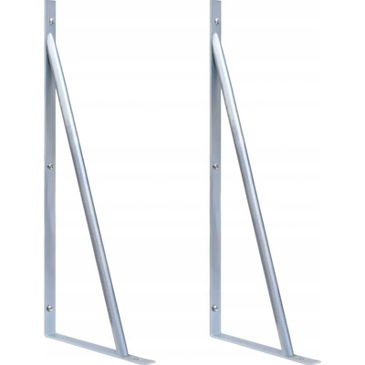 zahrada-XL Podpěry pro plotové sloupky 2 ks pozinkovaná ocel