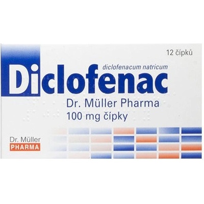 DICLOFENAC DR. MÜLLER PHARMA RCT 100MG SUP 12