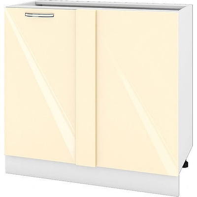 ИРИМ Долен ъглов кухненски шкаф Сити БФ-Бежово гланц-05-42 90 см