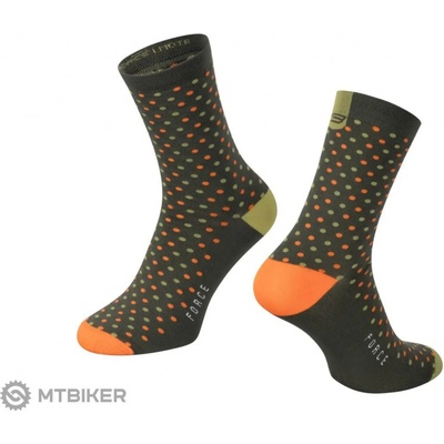 Force ponožky MOTE zeleno-oranžové
