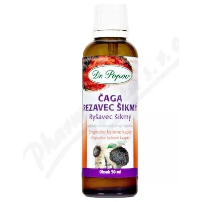 Dr. Popov Čaga Rezavec šikmý bylinné kvapky 50 ml