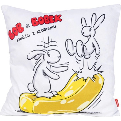 Boba Studio Podlicenci poskytla Česká televize. Polštář Bob a Bobek hop 30x30