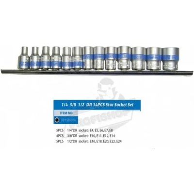 Комплект вложки 14бр - 30158 ( 1/2 , 1/4 , 3/8 ) (6.6.316)