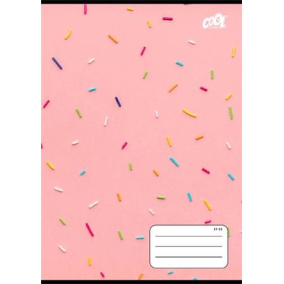 Victoria Тетрадка, с телбод, A5, подравнена, 32 страници, 4-8 клас, COOL BY VICTORIA "Sweet pink", "21-32
