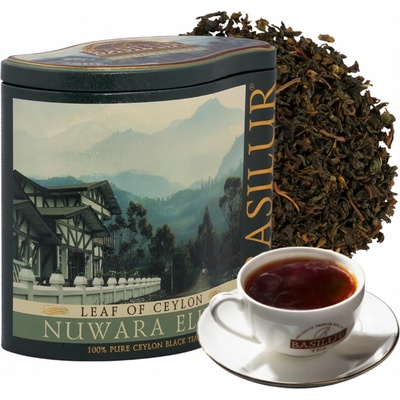 BASILUR Čaj černý listový NUWARA ELIYA v plechovce PEKOE z Ceylonu 100 g