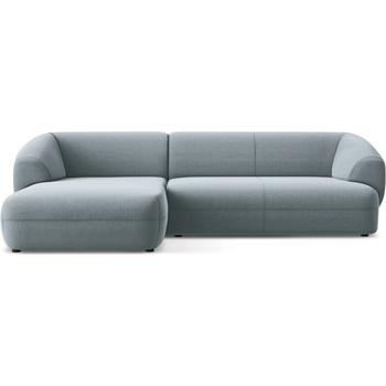 makamii Светлосин кадифен ъглов диван (ляв ъгъл) Moana - Makamii (MOANA_LC_M_1_P1_C15)