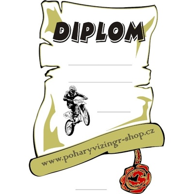 VIZINGR Motokros diplom A4 č.70