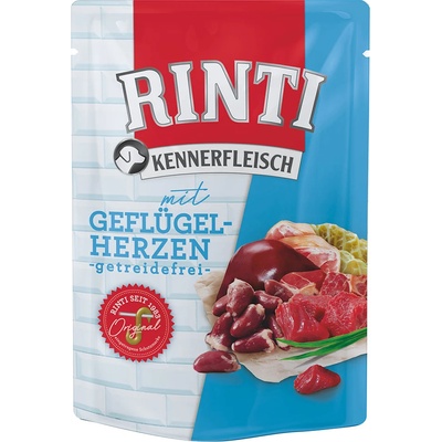 RINTI 20х400г Kennerfleisch RINTI, консервирана храна за кучета - птичи сърца