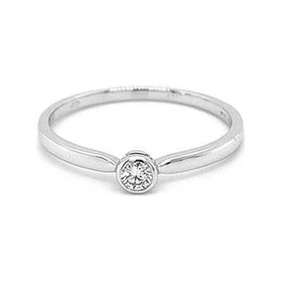 Beny Jewellery zlatý zásnubní s Diamantem 2010992