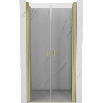 Mexen Mist врати за душ отваряеми 95 cm, прозрачни, златисто матирани - 8A7-095-000-55-00 (8A7-095-000-55-00)