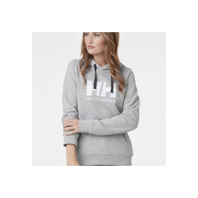 Helly Hansen W Logo Hoodie 33978-950 šedá
