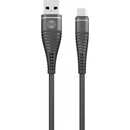 Forever GSM036392 datový Shark USB/microUSB, 1m, černý