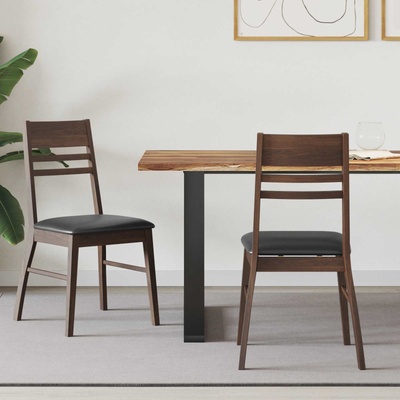 vidaXL Обедени столове 2 pcs Светло кафяво 43 x 54 x 89 см (42020439)