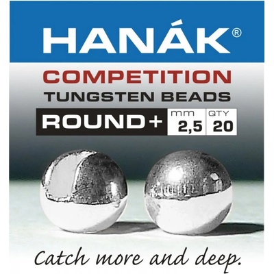 Hanák Competition Tungstenové kuličky ROUND+ Stříbrná 2 mm 20 ks – Hledejceny.cz