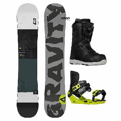 Snowboard set GRAVITY SILENT vázání GRAVITY INDY boty GRAVITY RECON ATOP 23/24