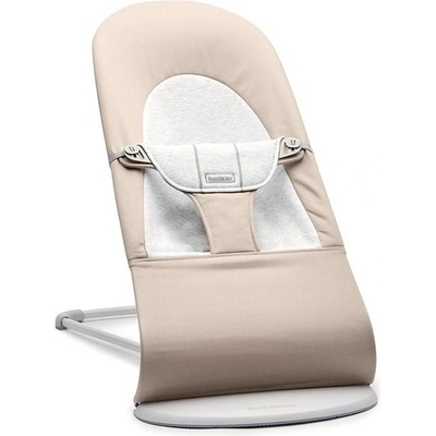 BabyBjörn Balance Soft Woven Beige/Grey Jersey, světlá konstrukce, béžová