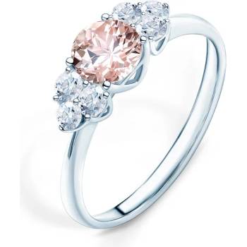 Image 1 of SAVICKI Годежен пръстен Fairytale: бяло злато, морганит