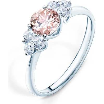 SAVICKI Годежен пръстен Fairytale: бяло злато, морганит