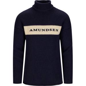 Amundsen Sports Мъжки вълнен пуловер Amundsen sports Heroes Ski Turtle Neck Wool jumper - Faded Navy / Natural - размер XL (005-5559-0114)