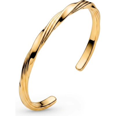 Pandora Pevný otvorený pozlátený náramok Shine Essence 563869C00