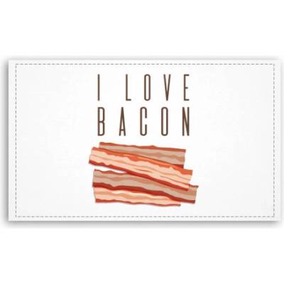 Fotoobraz 120x70 cm velký I LOVE BACON