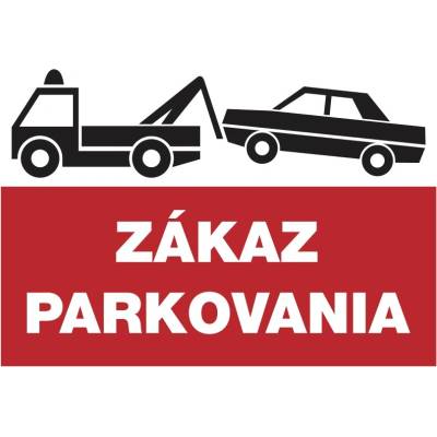 Panacea Nálepka Zákaz parkovania A4 – symbol odťahu