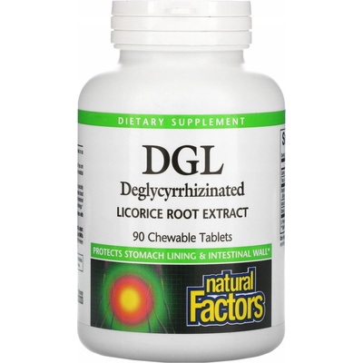 Natural Factors DGL Deglycyrrhizinated Licorice Root 400 mg 90 tablet