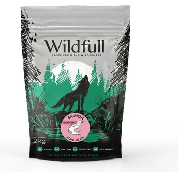 Wildfull dog salmon all size - Пълноценна суха храна за израснали кучета от всички породи, без зърно, със сьомга, 2 кг