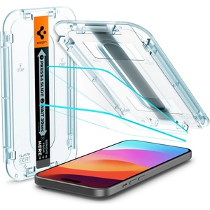 Spigen iPhone 16 SPIGEN EZ FIT HD екранен протектор стъкло 2бр 2.5D, 9H + рамка, TRANSFER AGL06903 (AGL06903)